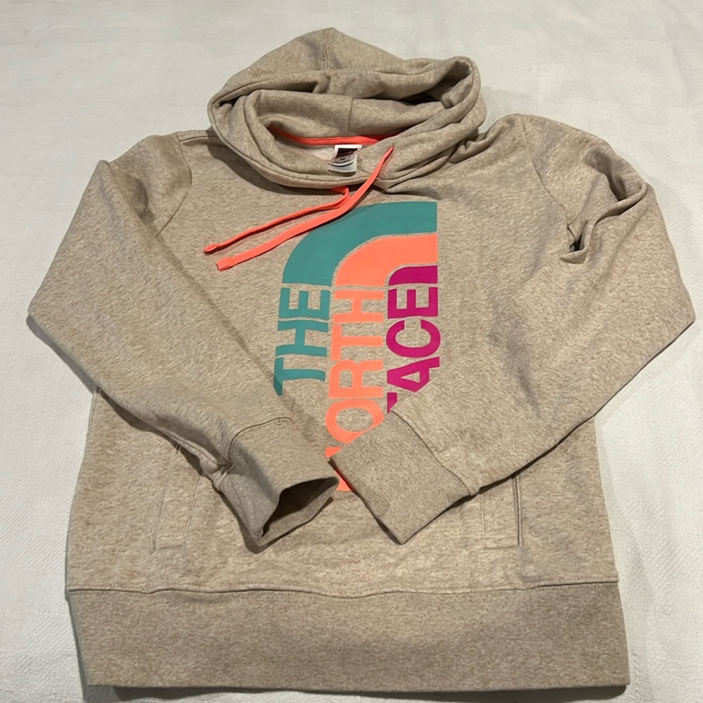 Northface tan sweatshirt